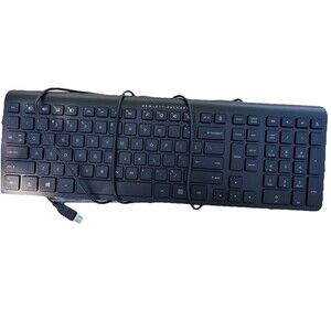HP SK-2061 wired Bluetooth Keyboard Black Slim Portable PC Laptop Office